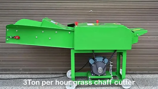 Weiyan Wy-9QS-3 Factory High Capacity 3.8 Ton/H Capacity Chaff Cutter Kneading Grass Chopper Machine with Chain Conveyor Belt