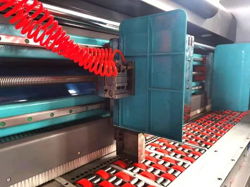 Full Automatic Paper Feeding 3 Colors Printing Slotting Die Cutting Machine