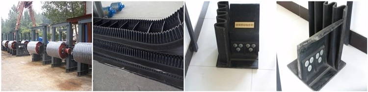 Factory Carbon Steel Fire Resistant Sidewall Rubber System Adjustable Height Belt Conveyor