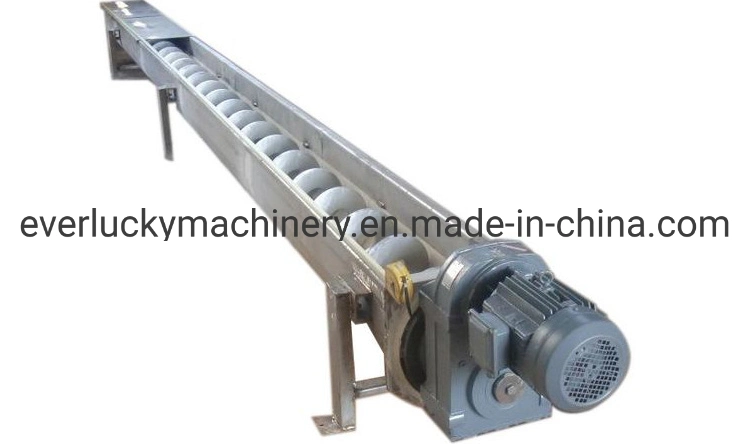 Advanced Technical Convenient Operation Conveying Sticky Materials Auger Conveyor Shaftless U Through Screw Conveyor