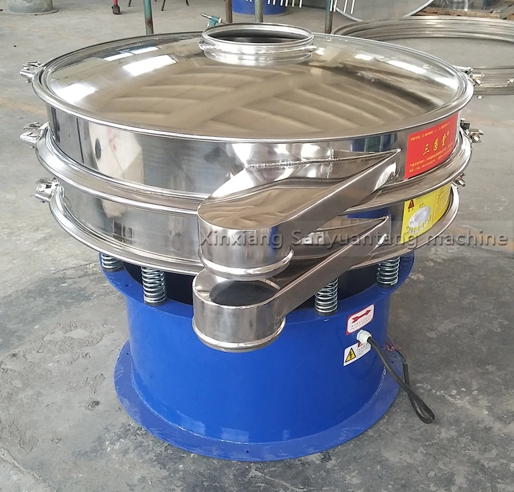 Ss 304 Sifter Shaker Separator Grain Sieve Machine Powder Rotary Vibrating Screen for Food