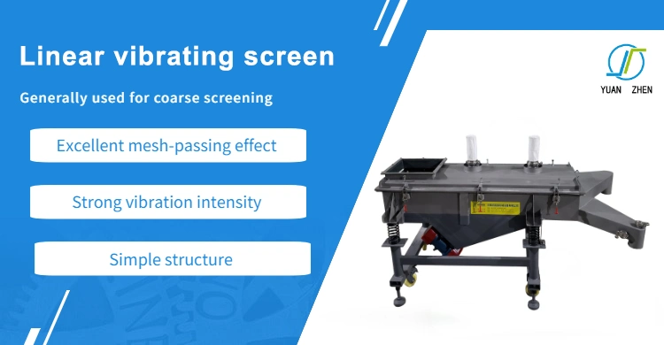 Yz Series High Efficiency Granular Materials Linear Vibrate Sieve Linear Vibrating Screen