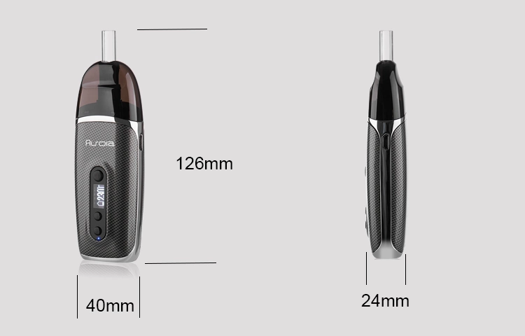 Wholesale Portable Electronic Cigarette Dry Herb Vaporizer Ceramic Atomizer with LED Display