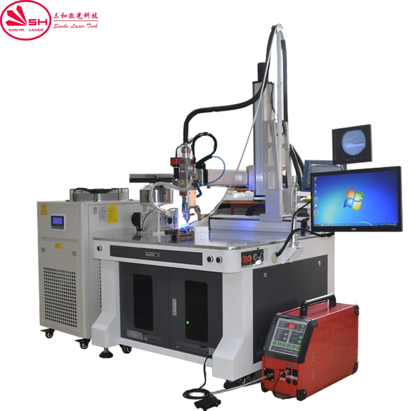 Factory Price 6 Axis Fiber Laser Welding Machine with Feeding Wires for Aluminium Brass Copper