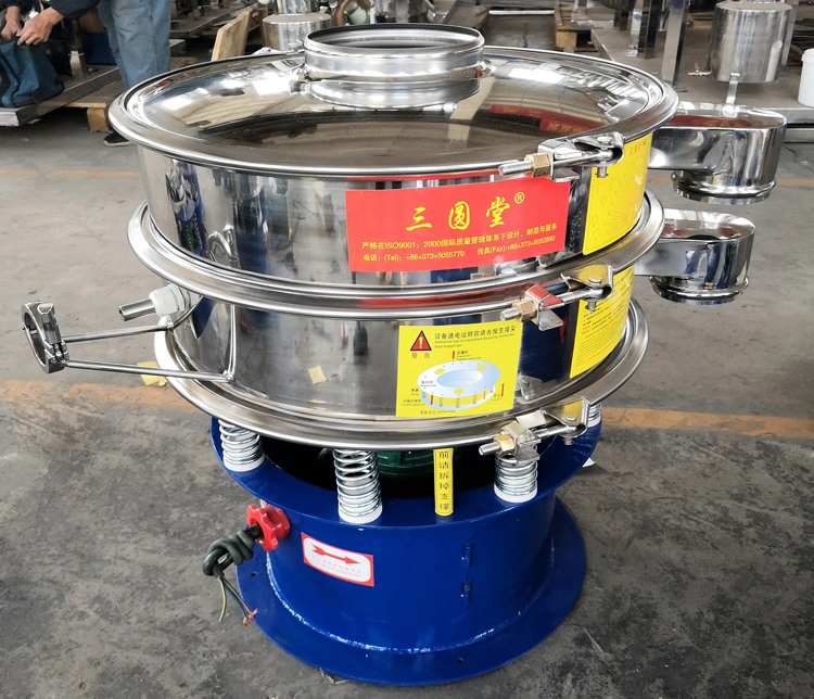Ss 304 Sifter Shaker Separator Grain Sieve Machine Powder Rotary Vibrating Screen for Food