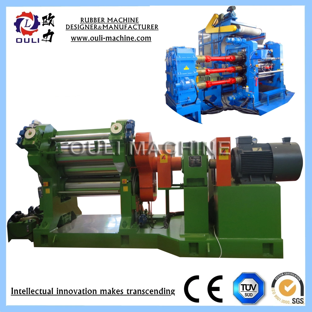 Four Roll Conveyor Belt Rubber Calendering Machine for Coating Rubber of Cord Thread and Fabric
