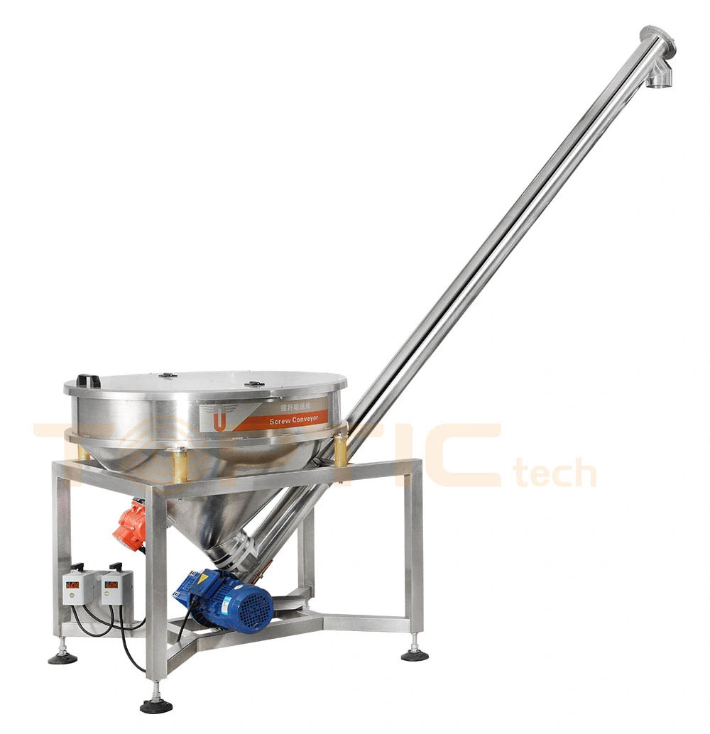 Ls-Gx-100/200 Automatic Auger Grain Stainless Steel Shaftless Screw Feeder Conveyor Dosing Dispenser for Particles Granules