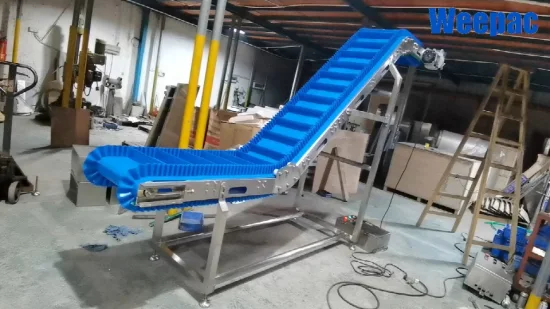 Large Angle Belt Conveyor Sidewall Conveyor with Plastic Belt for Bulk Material