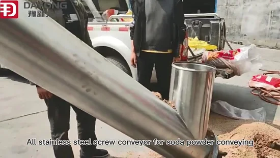 Stainless Steel Hopper Tubular Screw Conveyor