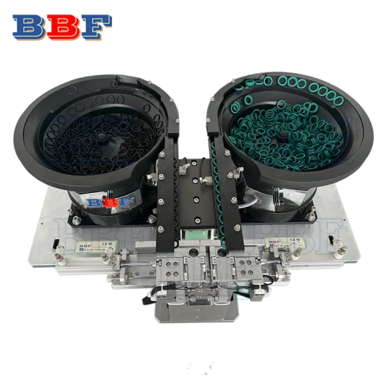 Double O Ring Vibrating Rotary Bowl Feeders with Pick and Place Mechanism