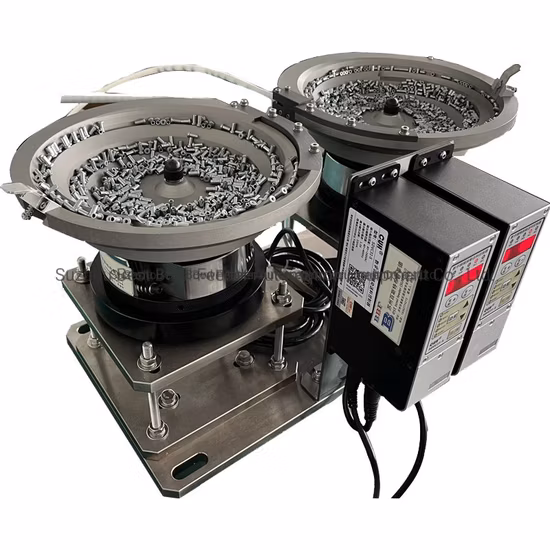 Double O Ring Vibrating Rotary Bowl Feeders with Pick and Place Mechanism