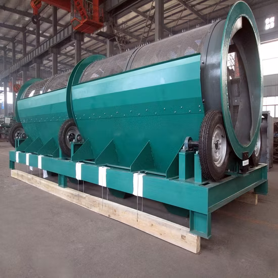 Manufacture Mine Shaker Circular Automatic Vibrating Screen Sand Machine Drum Trommel Screen Factory