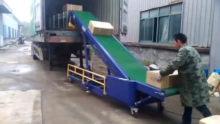 Reversible Extension Rubber Belt Conveyor Mobile Type for Hardware and Convenience Store