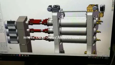 Four Roll Conveyor Belt Rubber Calendering Machine for Coating Rubber of Cord Thread and Fabric