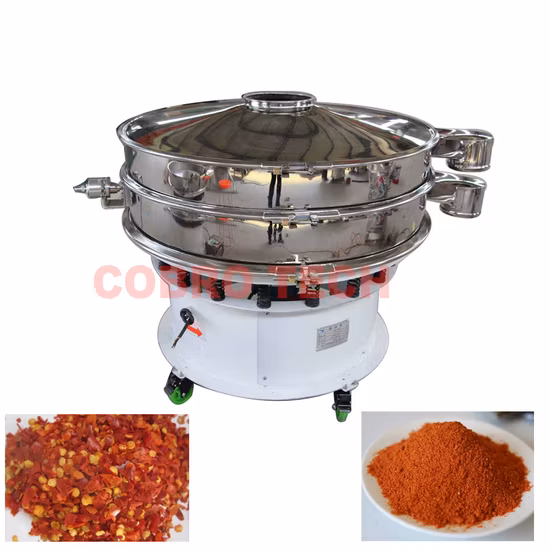 Ss 304 Sifter Shaker Separator Grain Sieve Machine Powder Rotary Vibrating Screen for Food