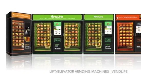 Healthy Conveyor Belt Fresh Salad Fruit Vending Machine Boxed Coffee Vending Machines Ice Vending Machines for Sale
