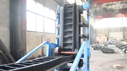 China Fire Resistant Grain Transport Corrugated Sidewall System Rubber Inclined Belt Conveyor
