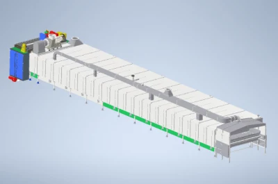 Thermoplastic Elastomer SEBS/Sbs/NBR Rubber Steam Heated Conveyor Belt Drying Machine