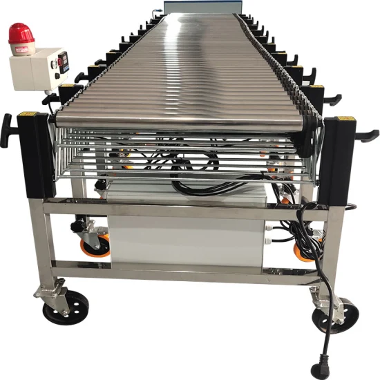 Forward and Reversible Powered Roller Conveyor for Logistics and Warehouse Industries